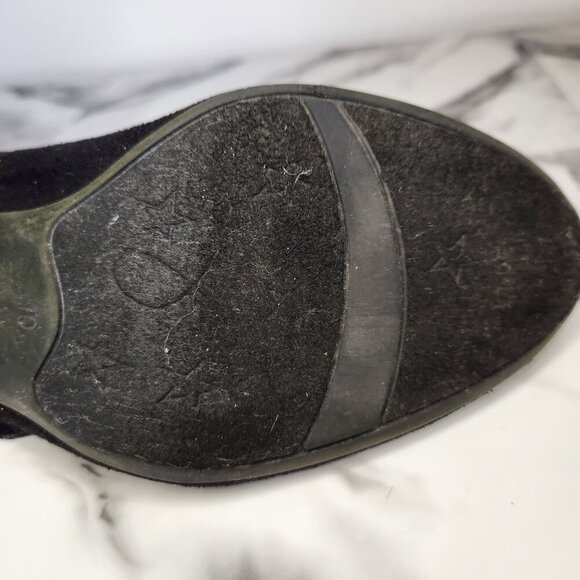 AMERICAN EAGLE WOMENS VELVET OR SUEDE HIGH HEELS WITH STAR PATTERNS - Picture 14 of 15